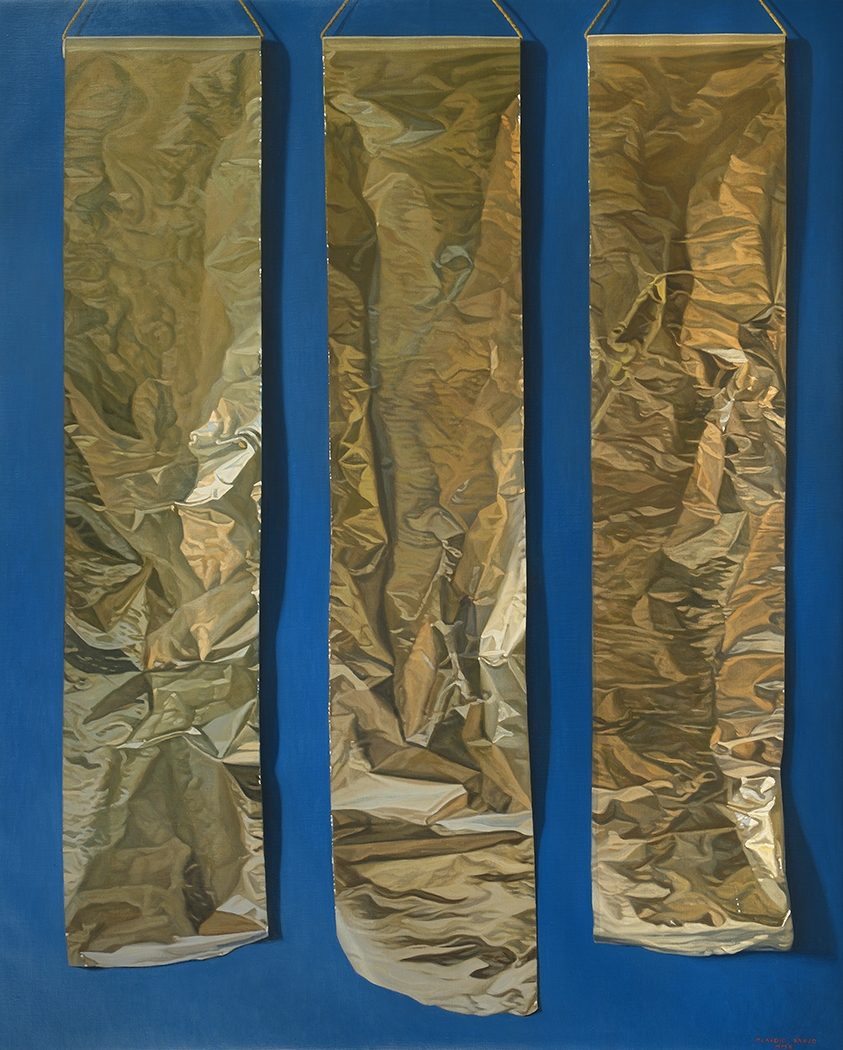 Three Aluminum Papers, 2010
oil on canvas
63 3/4 x 51 1/8 inches